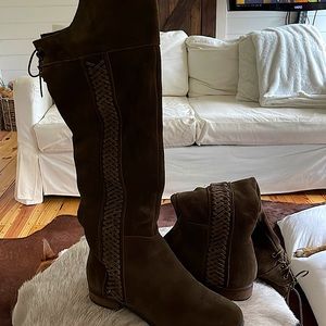 Brown suede size 8.5 Sbicca over the knee boots